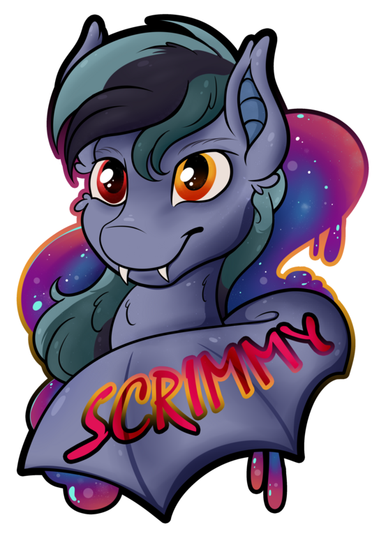 Image: TinaFountainHeart scrimmyconbadge.png